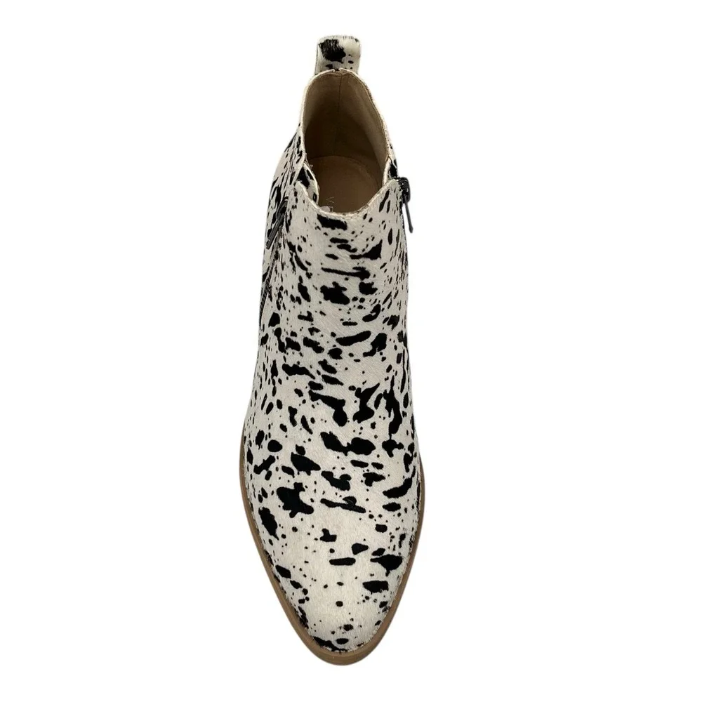 Very Volatile Women's Haircalf Gracemont Ankle Booties Size 8 Chocolate Chip